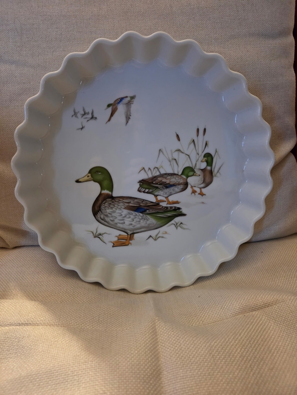 Vintage Seymour Mann The Mallards Scalloped Dish